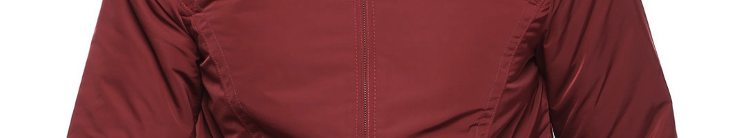 Buy Allen Solly Maroon & Brown Reversible Jacket - Jackets for Men ...