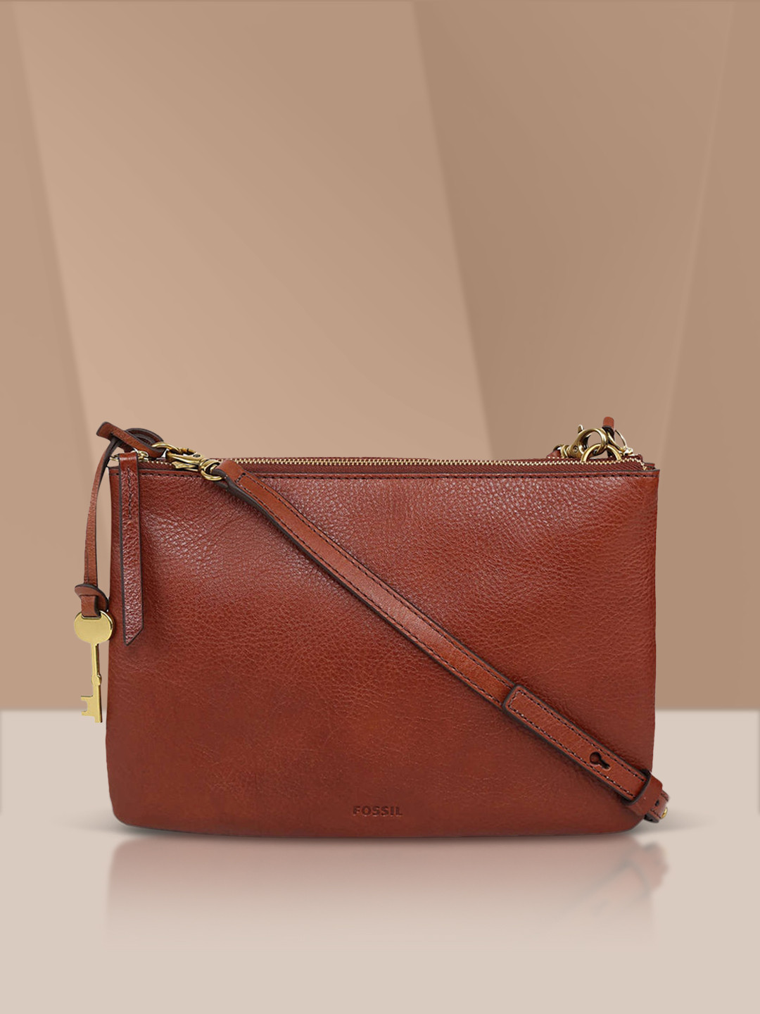 Buy Fossil Brown Solid Sling Bag Handbags for Women 10758932 Myntra