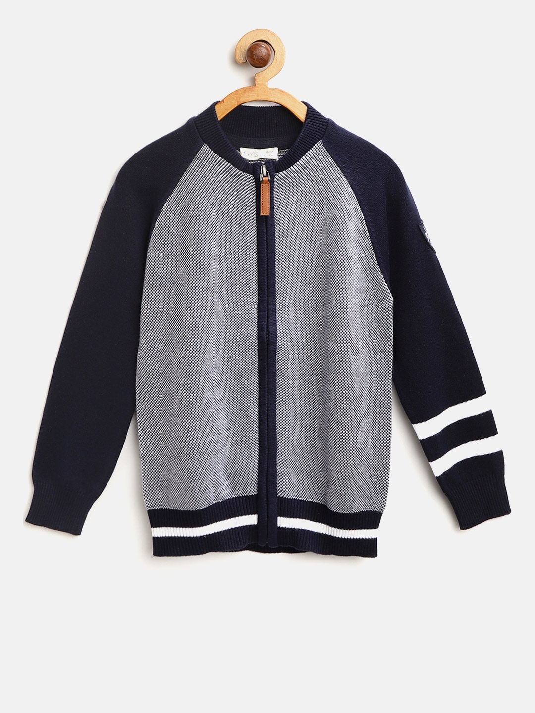 Buy OVS Boys Navy Blue Solid Cardigan - Sweaters for Boys 10759554 | Myntra