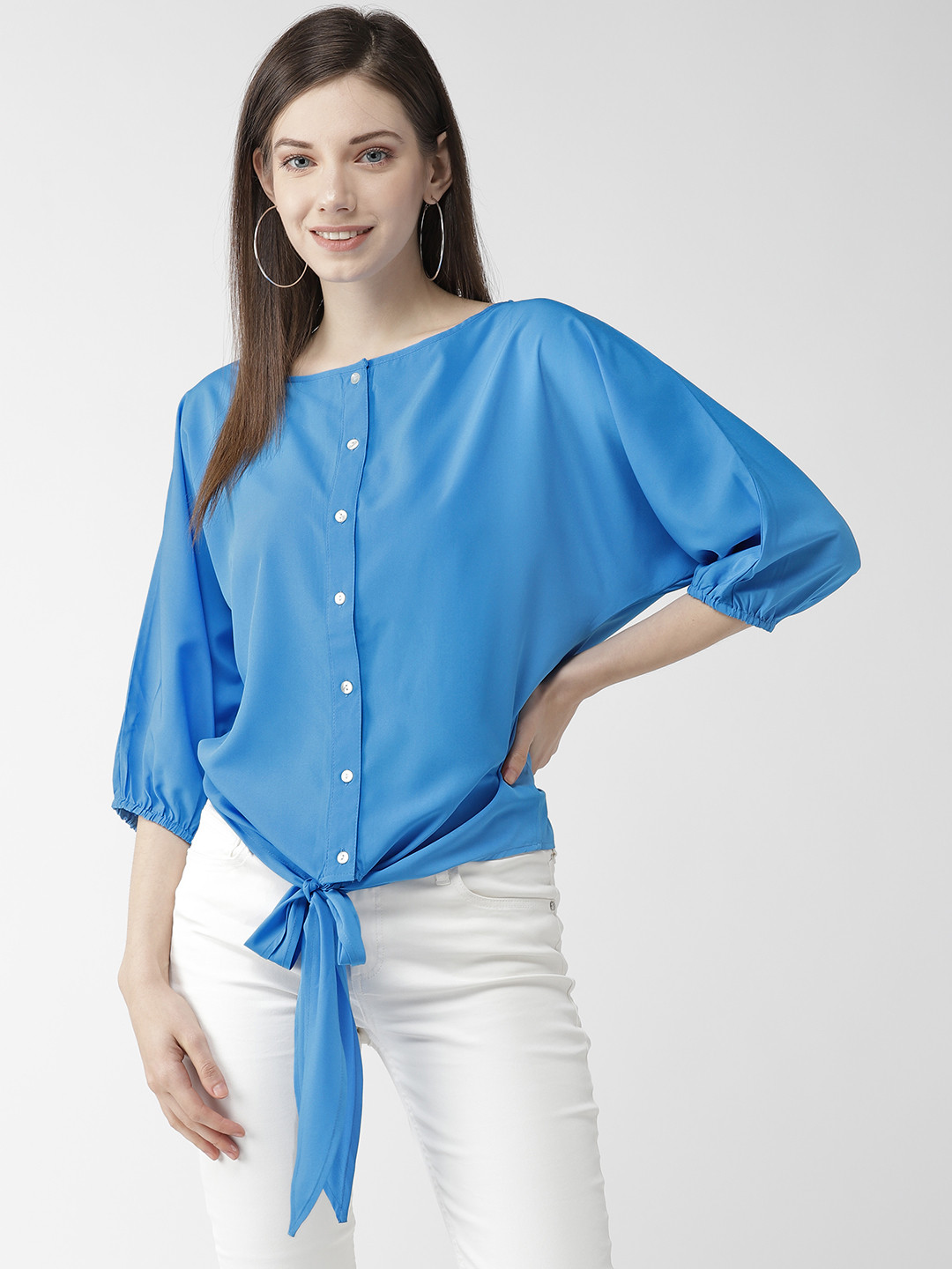 Buy MIWAY Women Blue Solid Top Tops for Women 10763924 Myntra