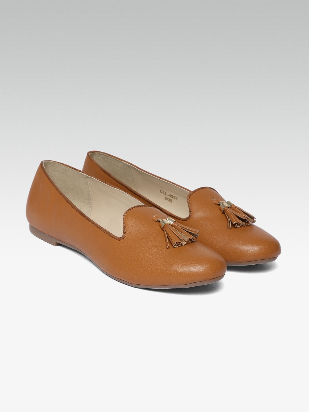 tan ballerina shoes