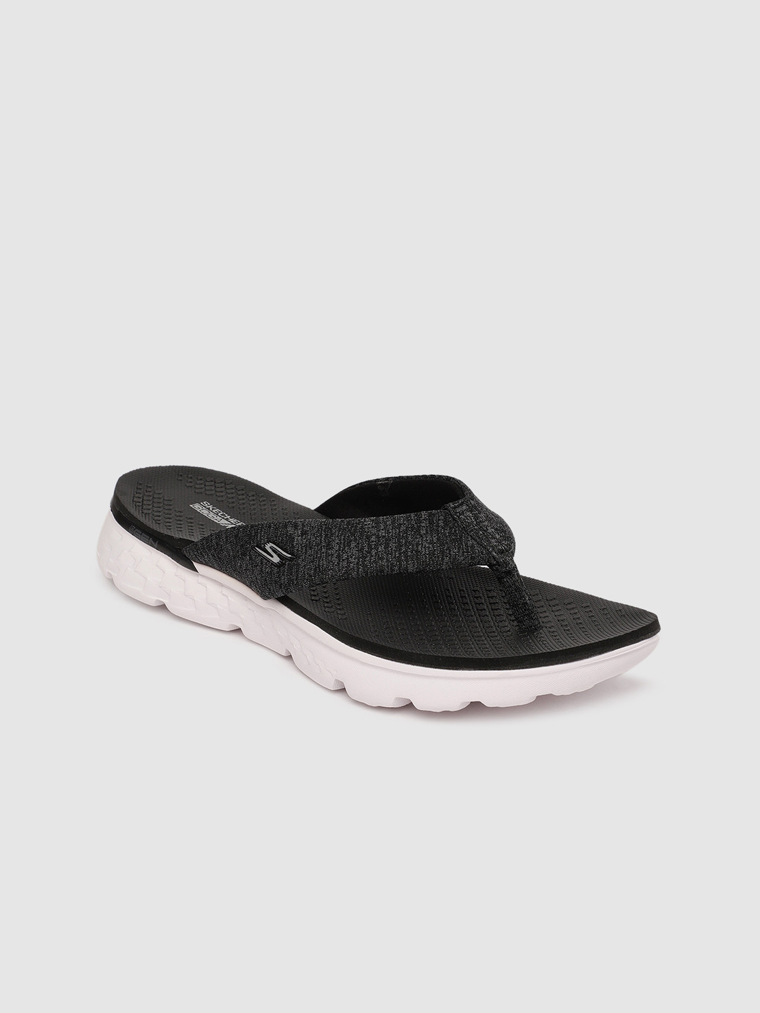 Buy Skechers Women Charcoal Grey Solid ON THE GO Thong Flip Flops - Flip Flops for Women 