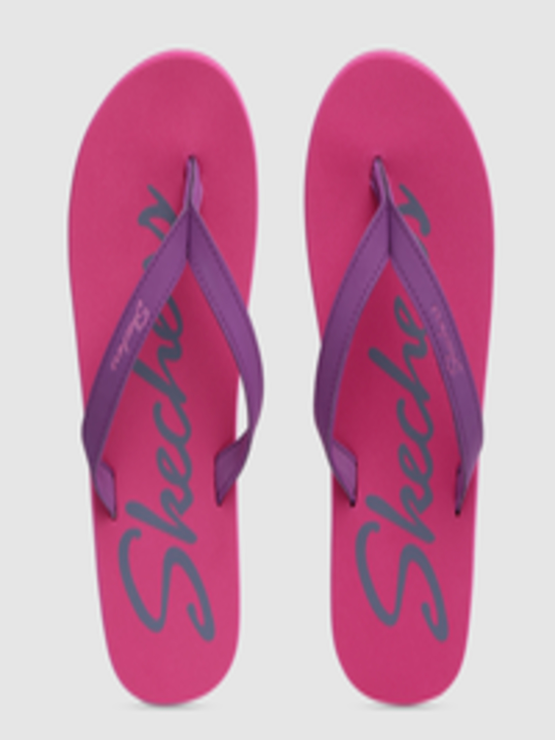 Buy Skechers Women Purple Printed Thong Flip Flops - Flip Flops for ...