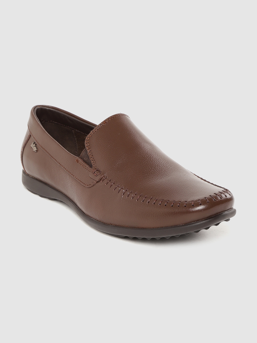 Buy Lee Cooper Men Brown Solid Formal Leather Slip Ons - Formal Shoes for Men 10775610 | Myntra