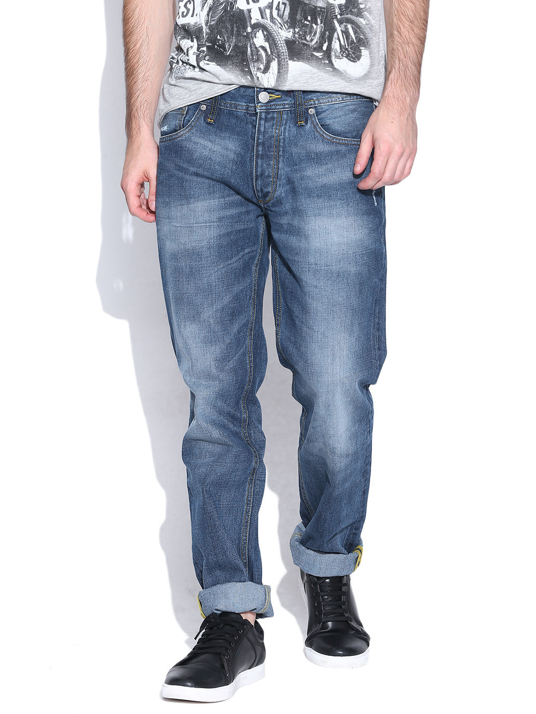Buy Jack & Jones Blue Mike Comfort Fit Jeans Jeans for Men 1077776