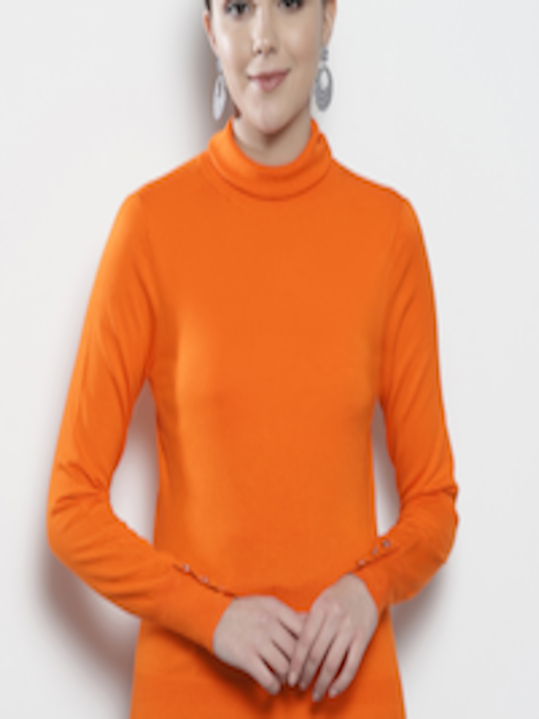 Buy DOROTHY PERKINS Women Orange Solid Sweater - Sweaters for Women ...