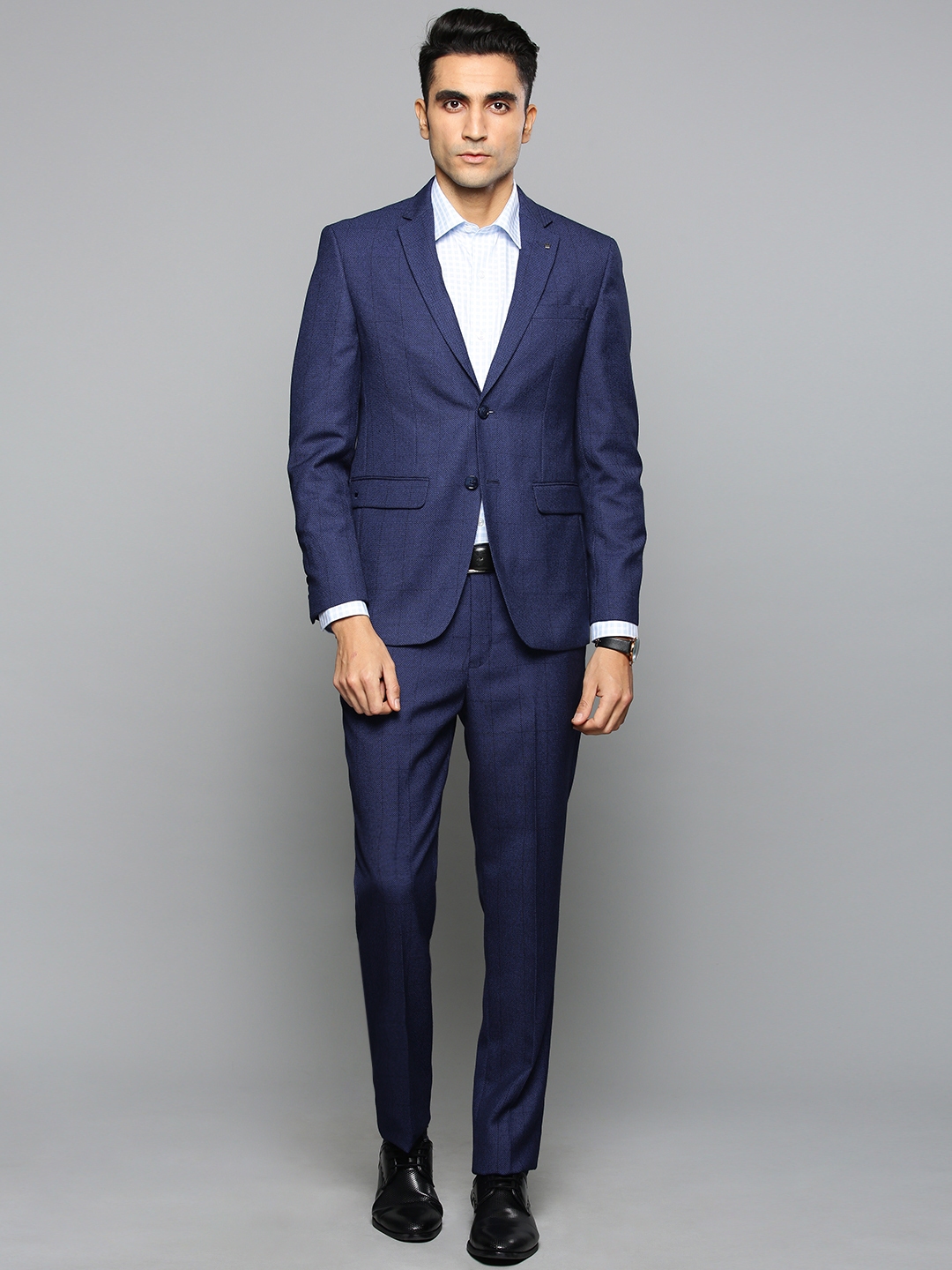 Louis philippe checked suits on sale
