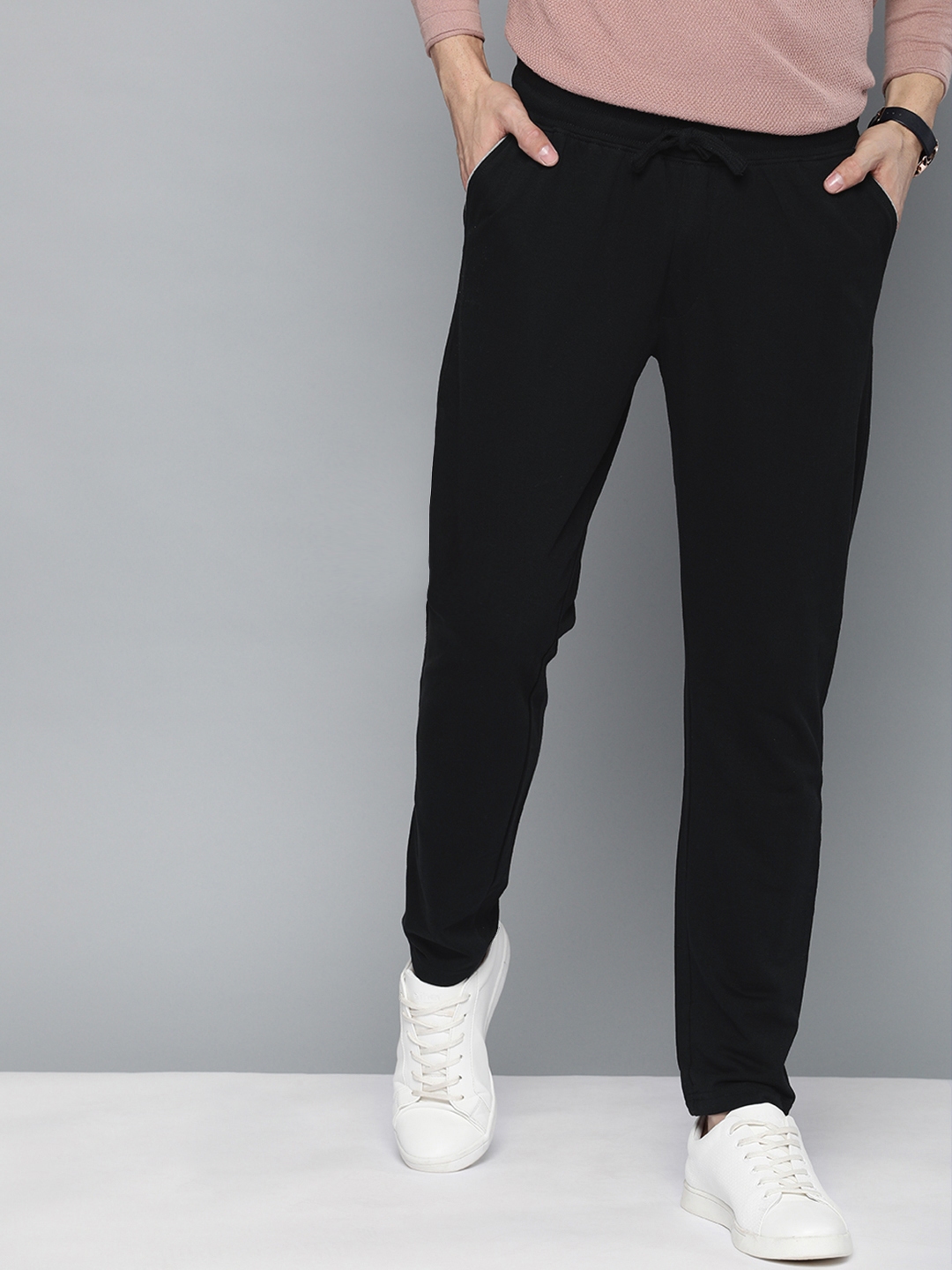 mens track pants black