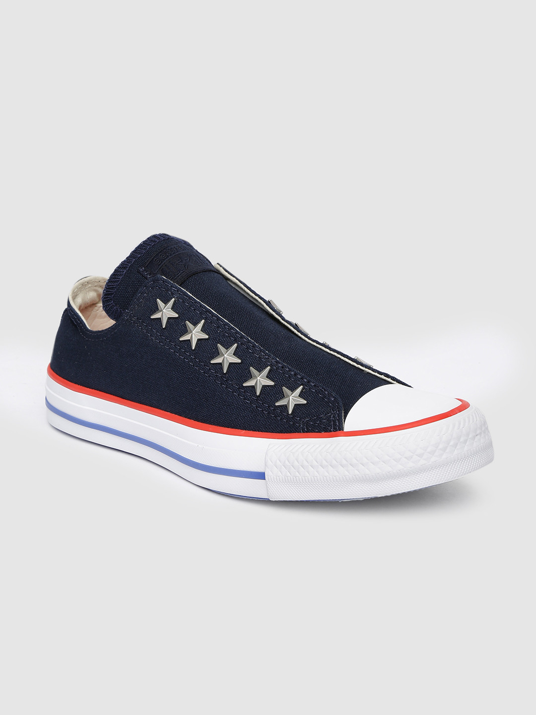 thin blue line converse shoes