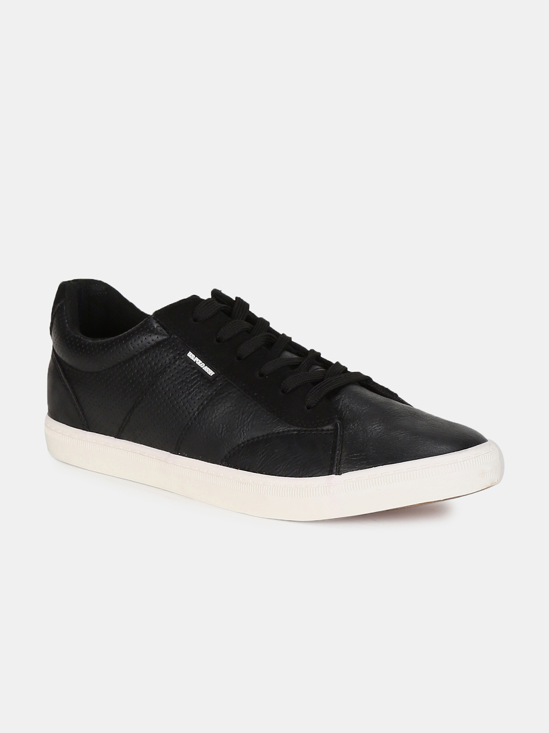 polo black leather sneakers