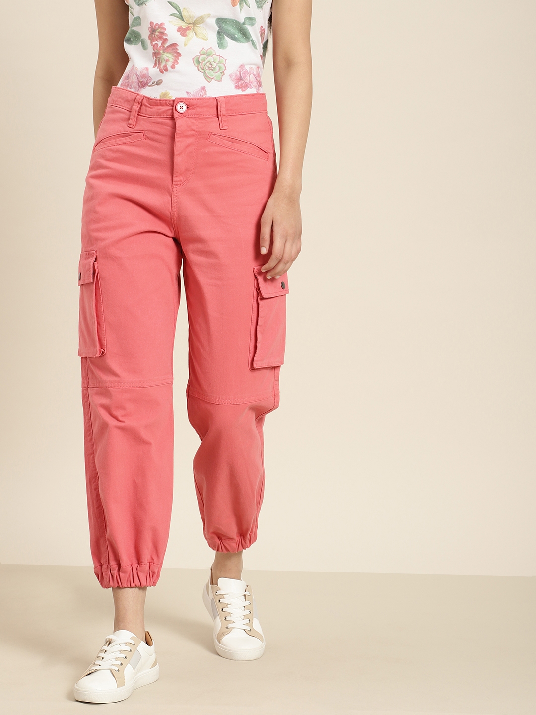 light pink cargos