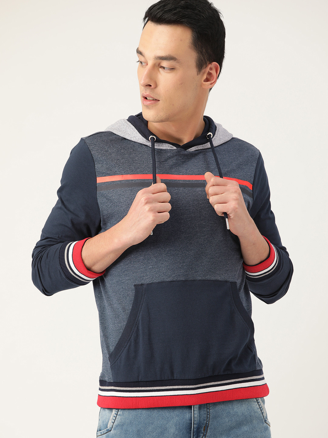 United colors of benetton full sleeve solid men's sweatshirt clearance