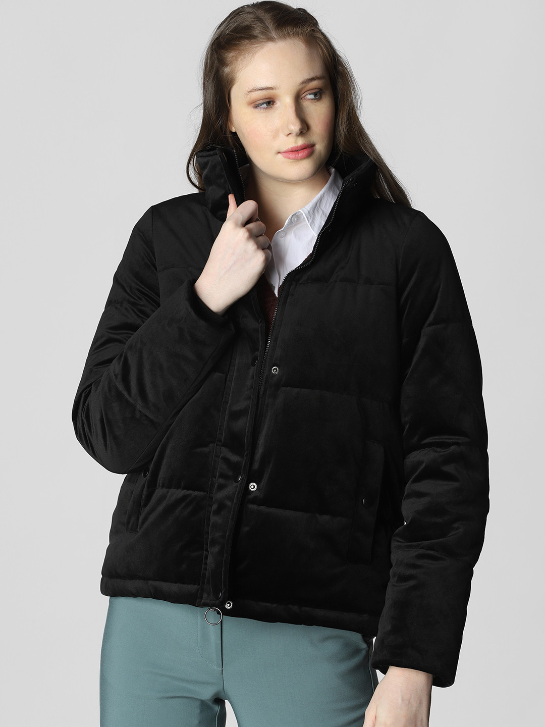 Buy Vero Moda Women Black Solid Padded Jacket Jackets for Women