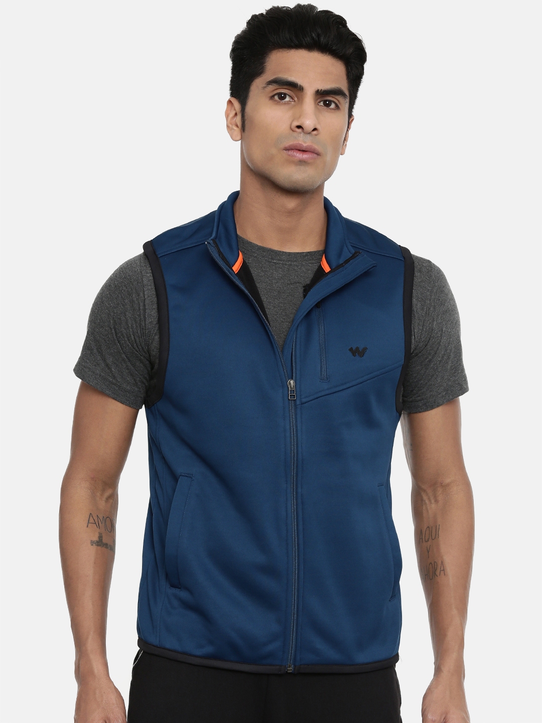 Buy Wildcraft Men Navy Blue Solid Sporty Jacket Jackets for Men