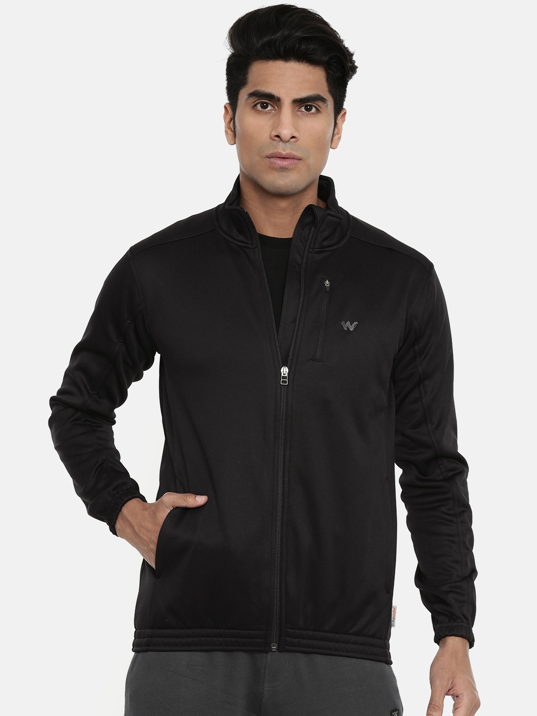 Buy Wildcraft Men Black Solid Sporty Jacket Jackets for Men 10796102