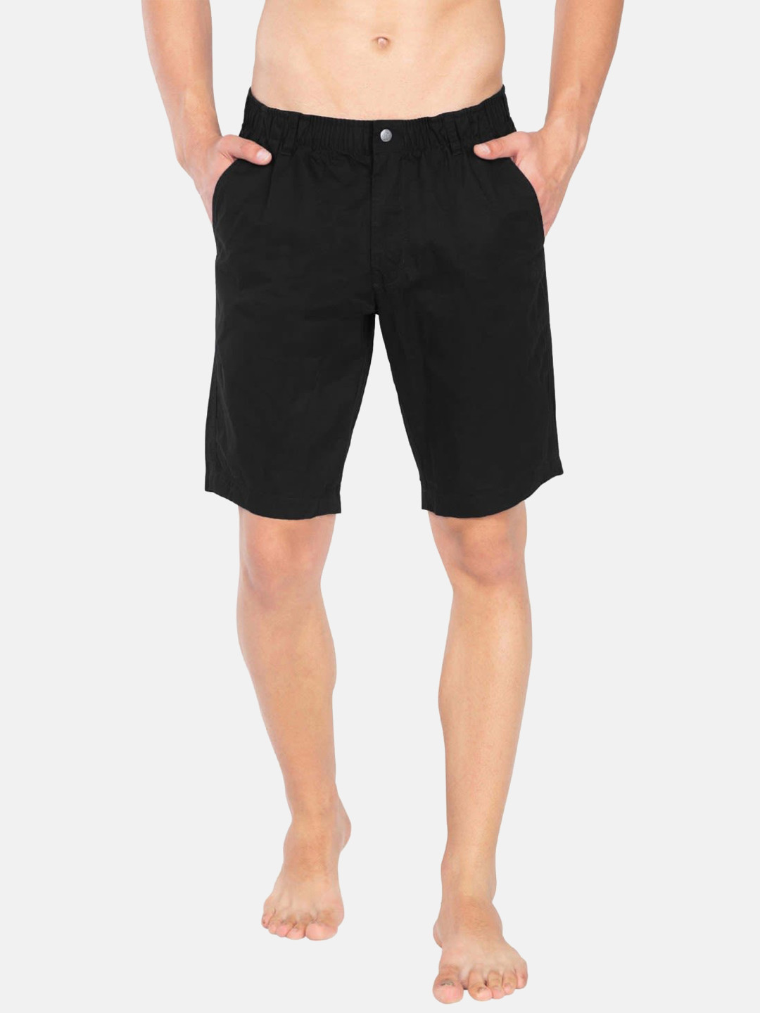 Buy Jockey Men Black Solid Comfort Straight Fit Lounge Shorts Lounge