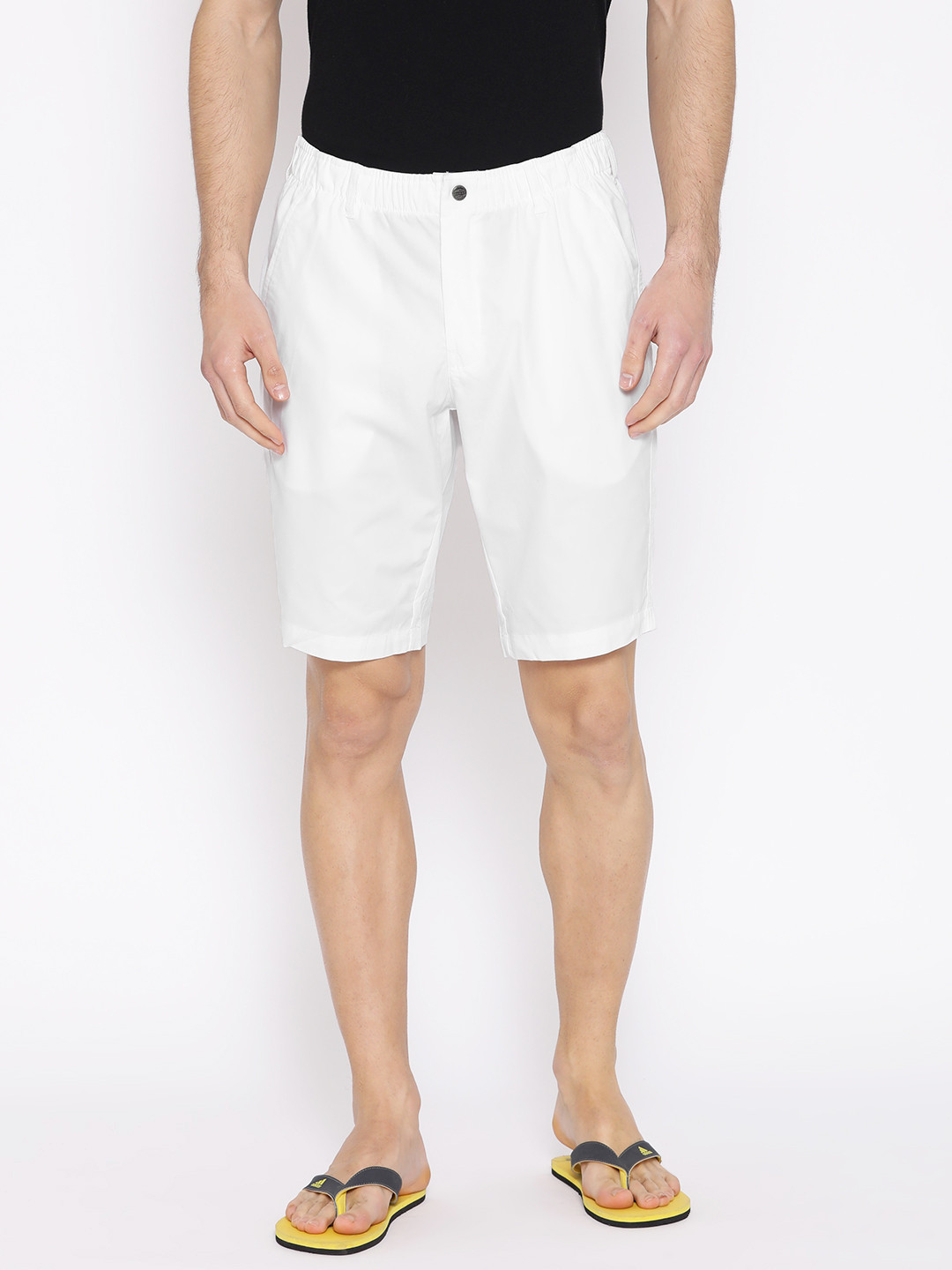 Buy Jockey Men White Solid Lounge Shorts Lounge Shorts for Men