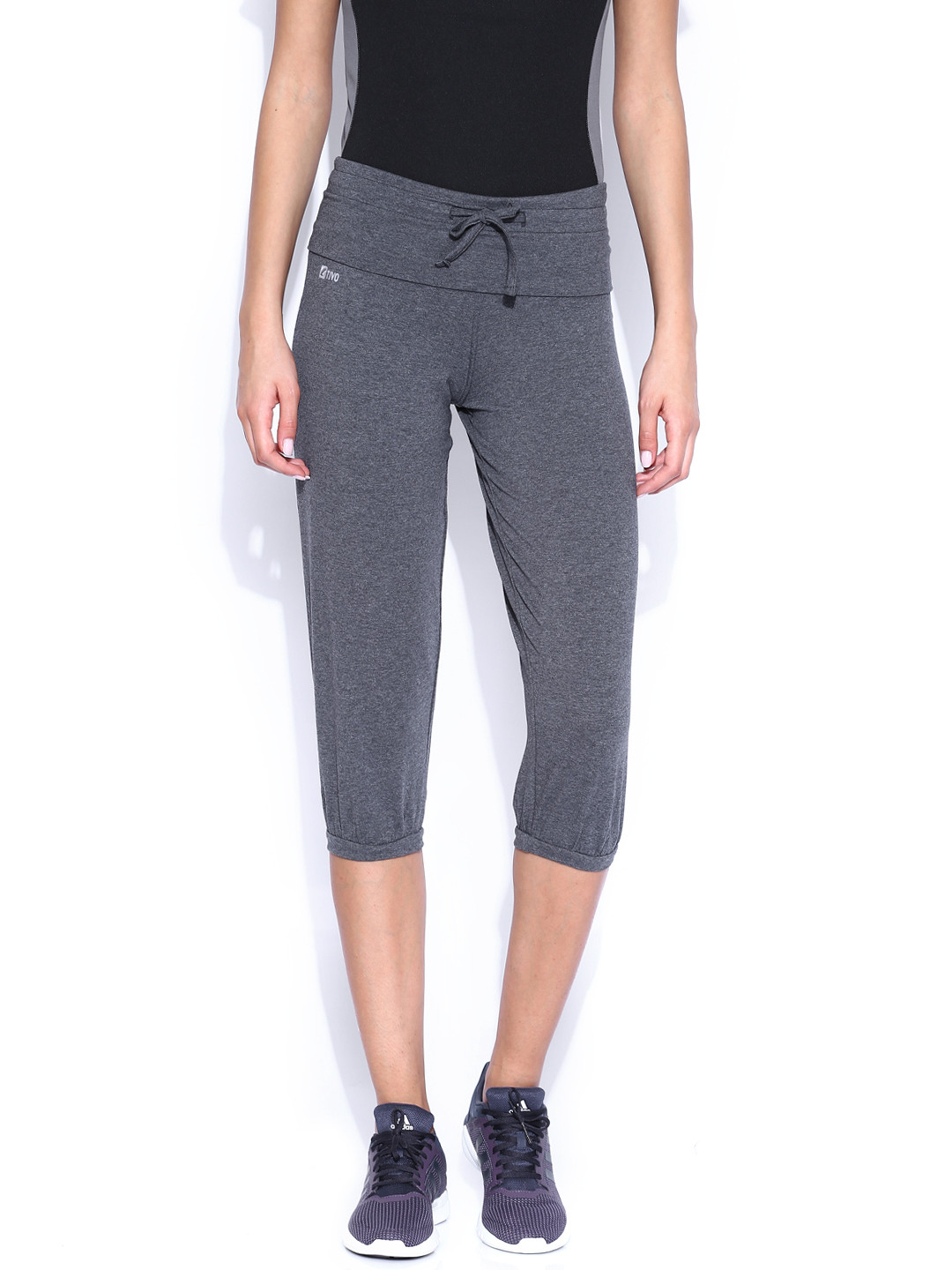 Buy ATIVO Charcoal Grey Capris Capris for Women 1080094 Myntra