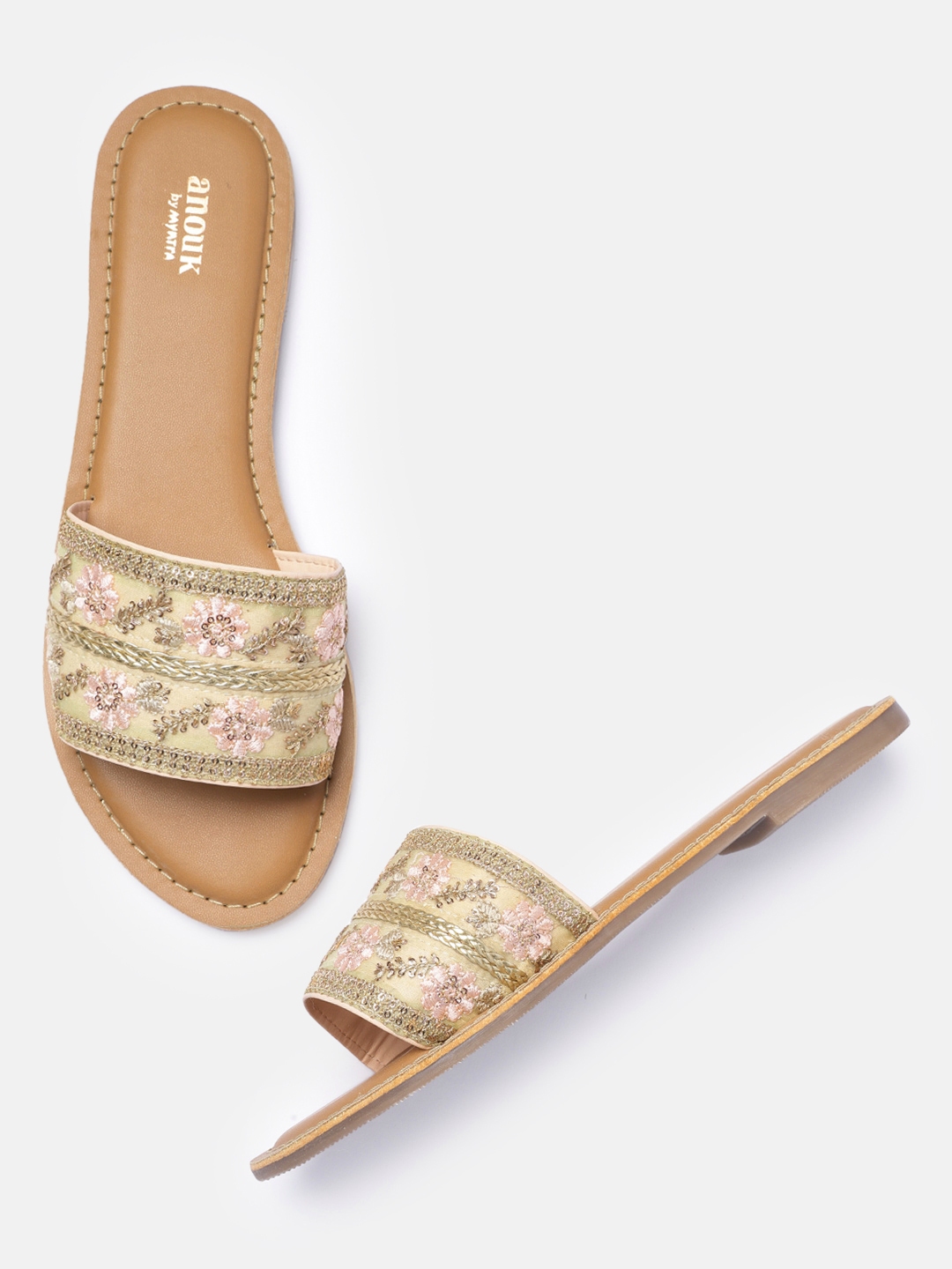 anouk open toe flats