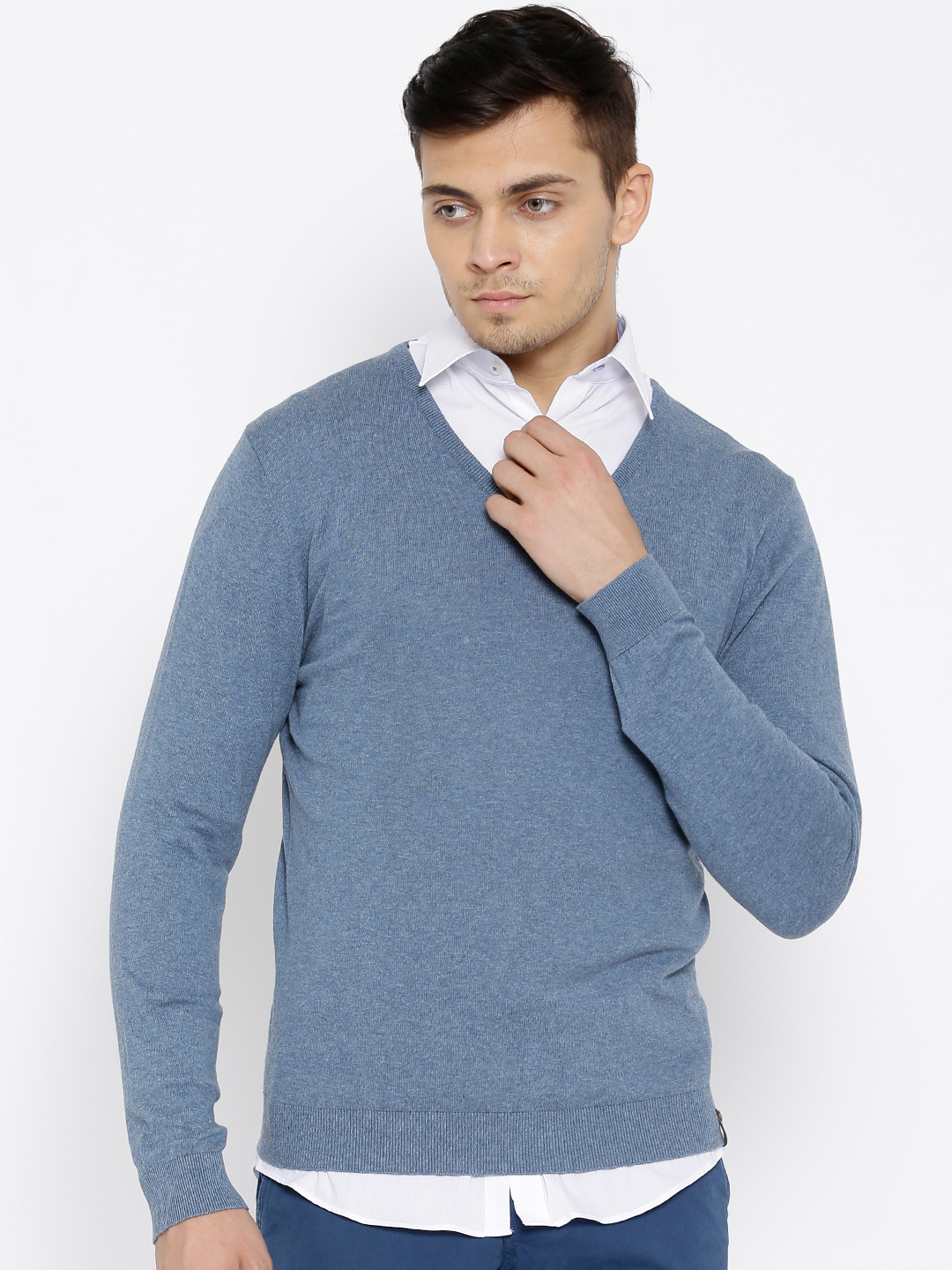 Buy Peter England Blue Sweater Sweaters for Men 1080620 Myntra