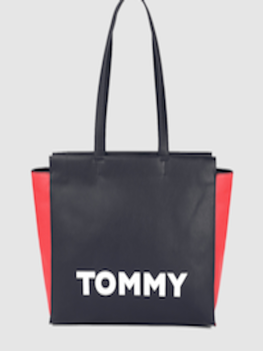 Buy Tommy Hilfiger Navy Blue & Red Printed Shoulder Bag - Handbags for ...