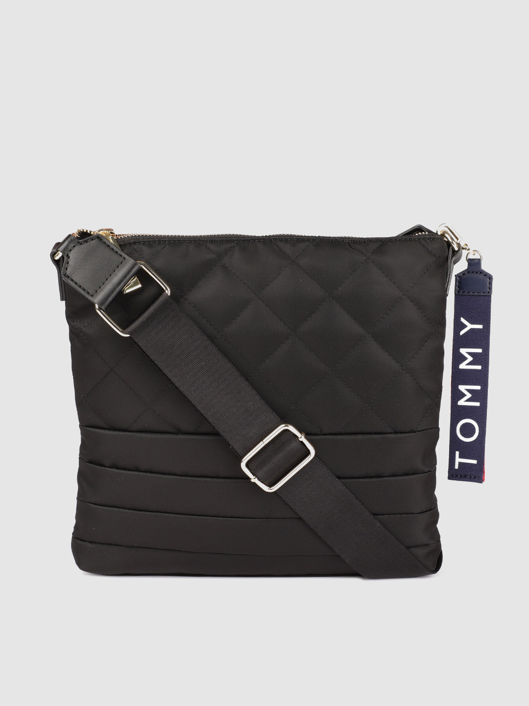 Buy Tommy Hilfiger Black Quilted Sling Bag Handbags for Women