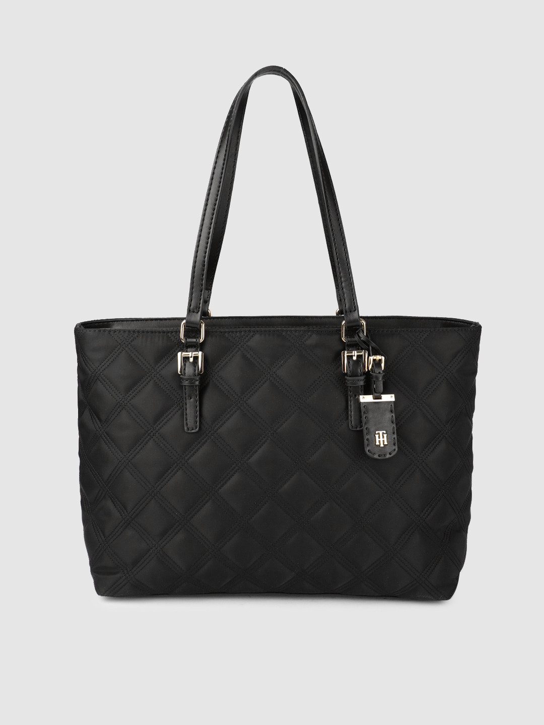 Buy Tommy Hilfiger Black Quilted Shoulder Bag Handbags for Women