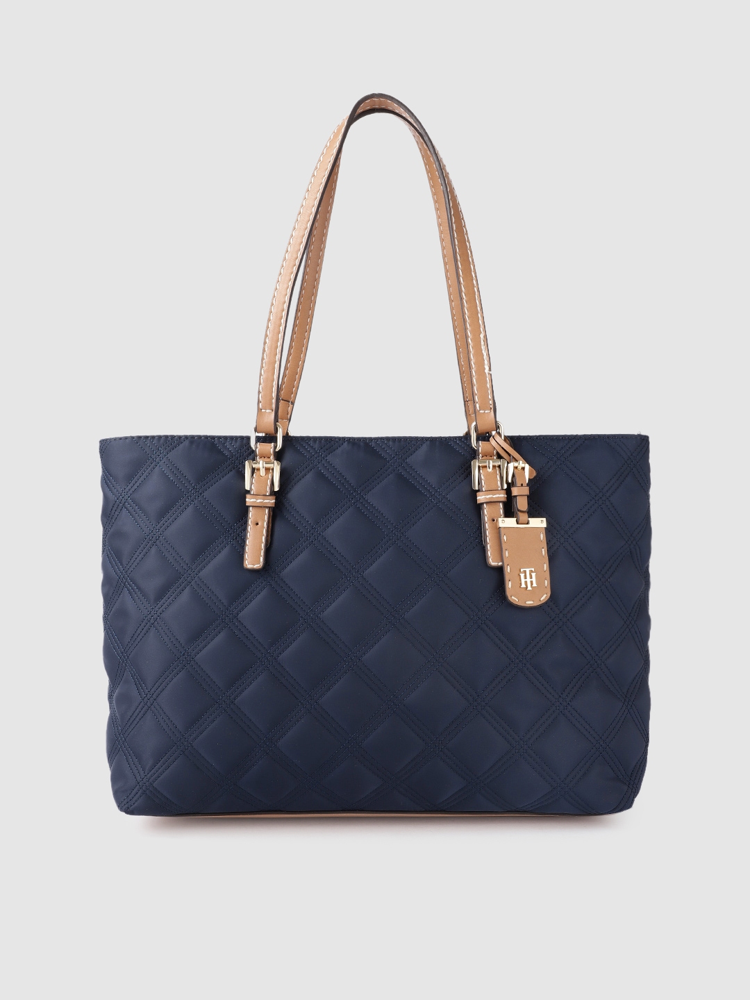 Buy Tommy Hilfiger Navy Blue Quilted Shoulder Bag - Handbags for Women