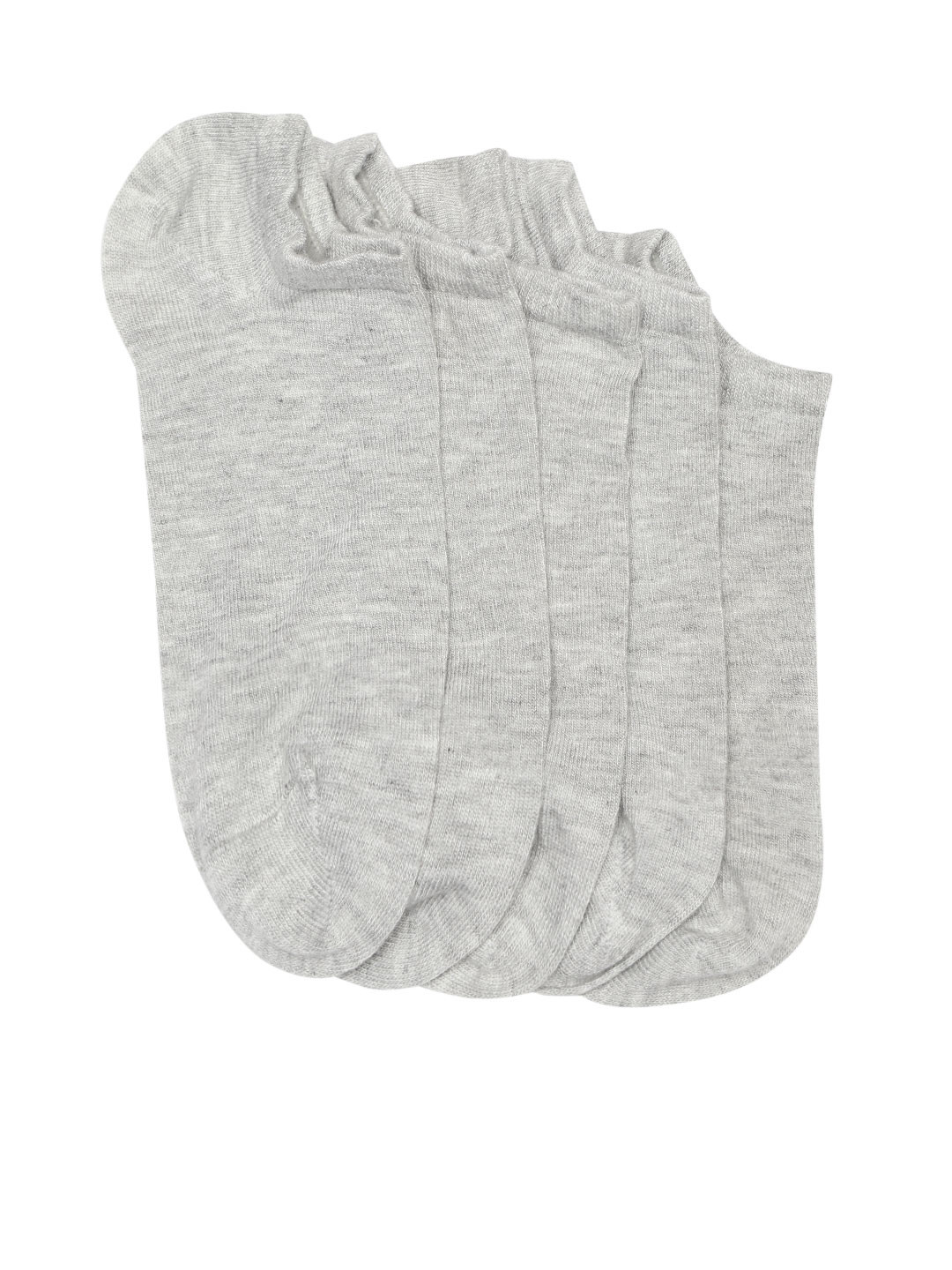 Buy Marks & Spencer Women Pack Of 5 Grey Melange Solid Ankle Length