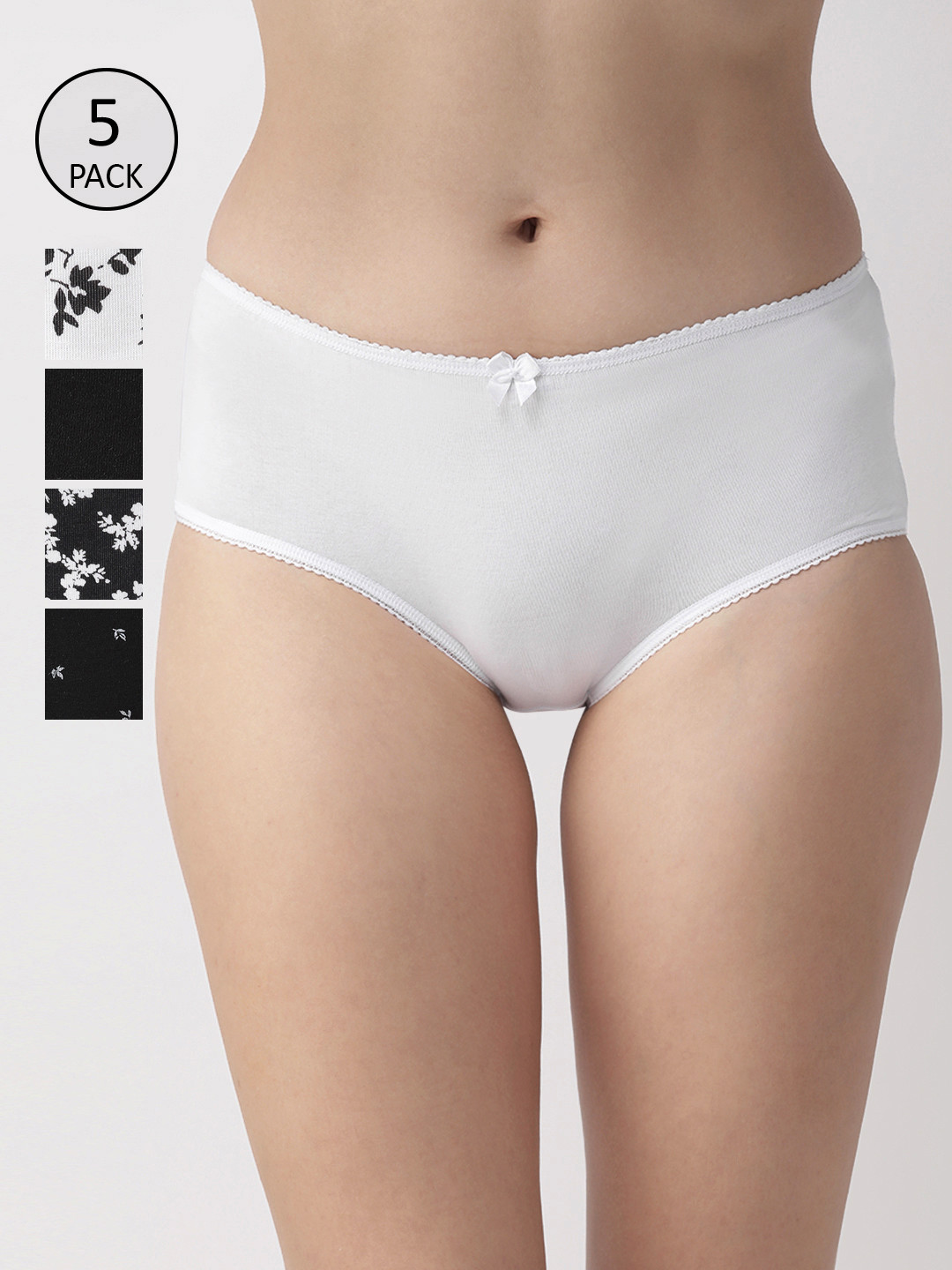 Buy Marks & Spencer Women Pack Of 5 Basic Briefs T614804M Briefs for