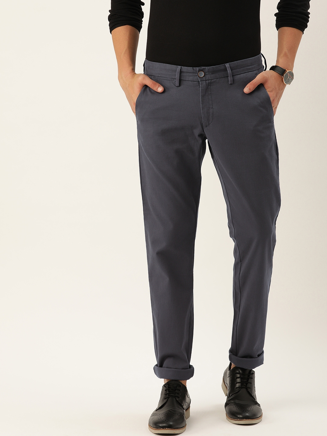allen solly formal pants