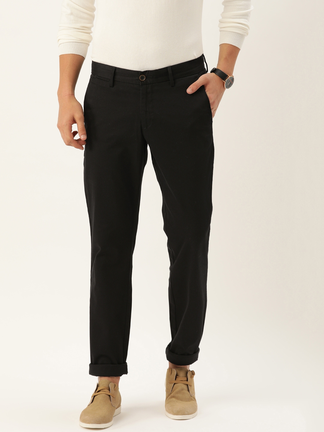 allen solly formal pants