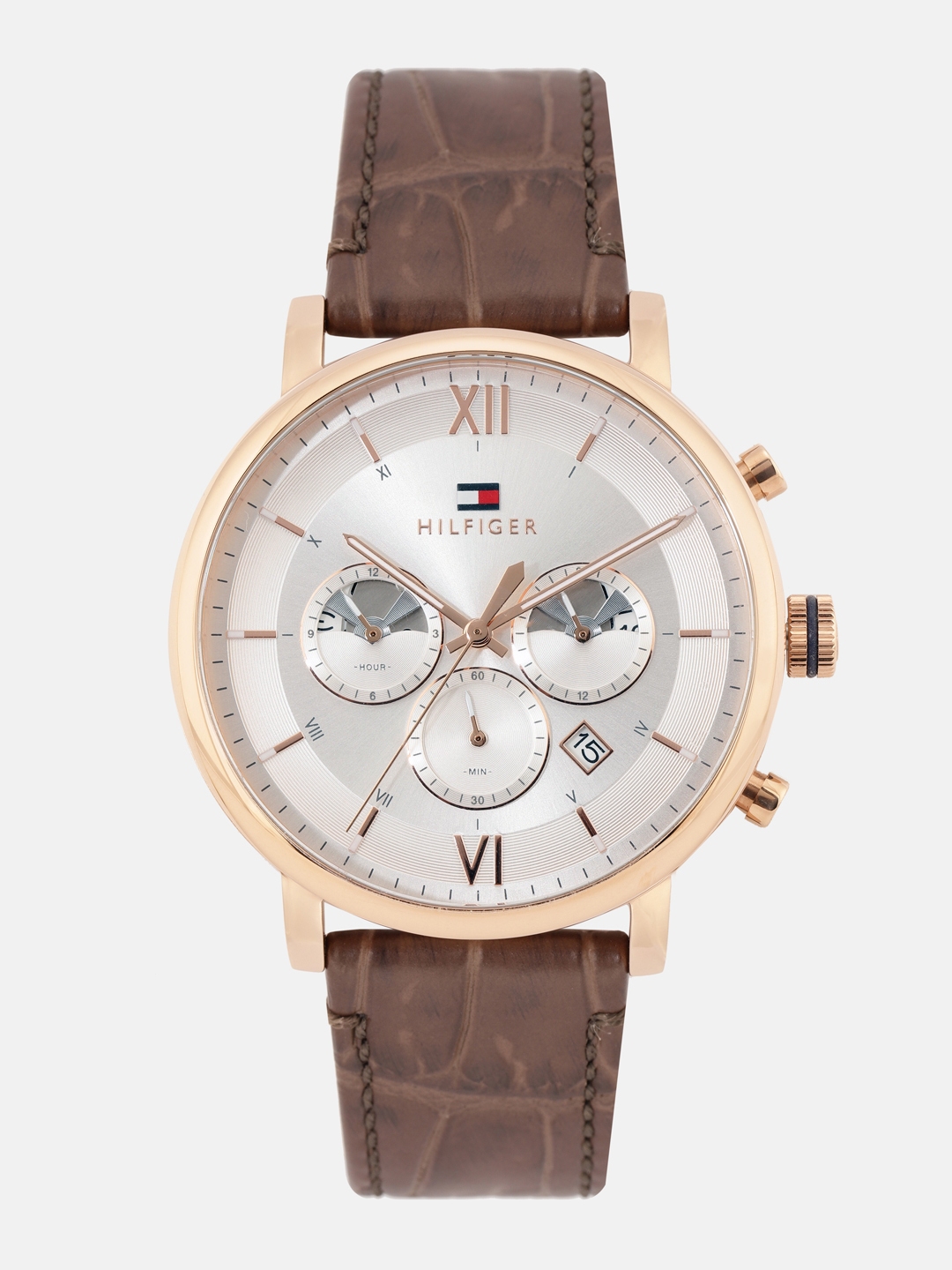 tommy hilfiger watch gold and silver