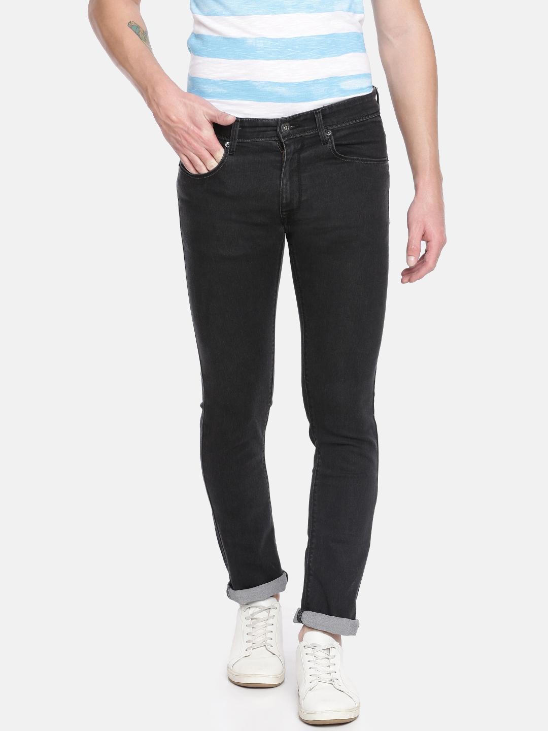 Buy Pepe Jeans Men Black Vapour Slim Fit Low Rise Clean Look Stretchable Jeans Jeans For Men 