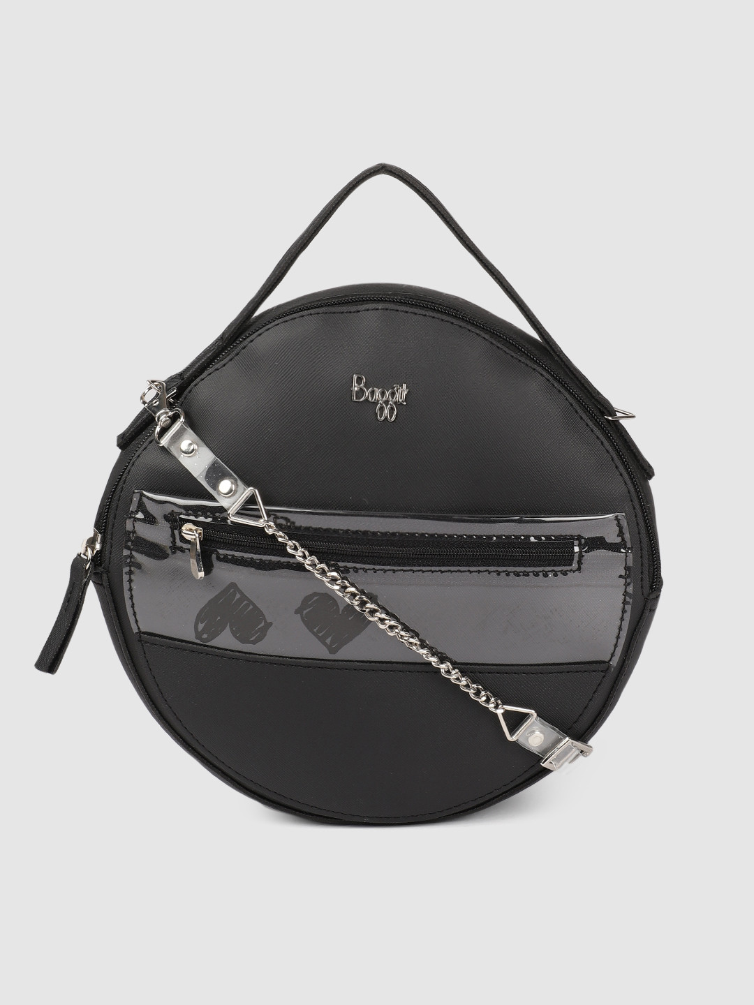 Buy Baggit Black Solid Handheld Bag Handbags for Women 10823586 Myntra