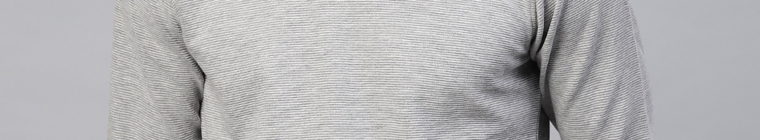 Buy Van Heusen Men Grey Solid Sweatshirt - Sweatshirts for Men 10828404 ...