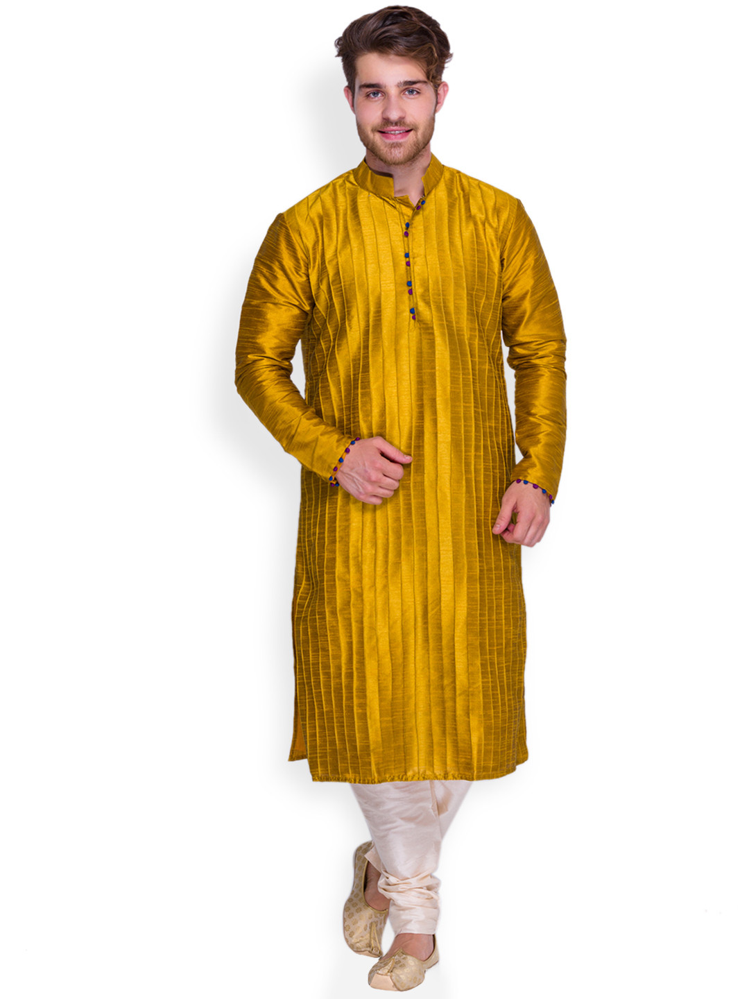 Buy Raymond Ethnix Mustard Brown Kurta Kurtas for Men 1083287 Myntra