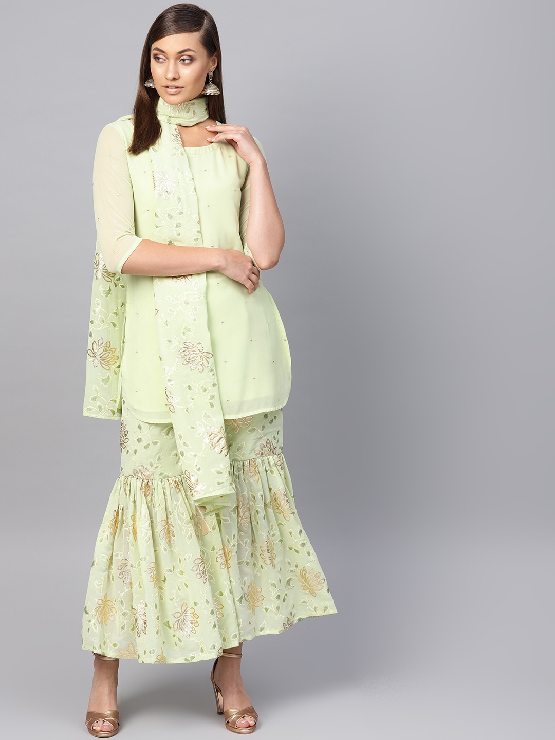 sharara set in myntra