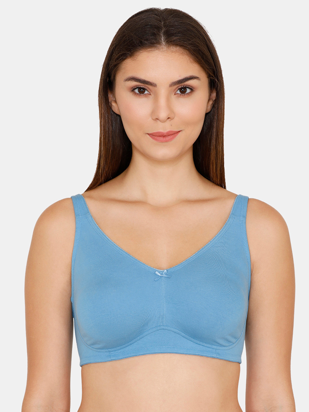 Buy Zivame Blue Solid Non Wired Non Padded Minimizer Bra ZI1376 Bra