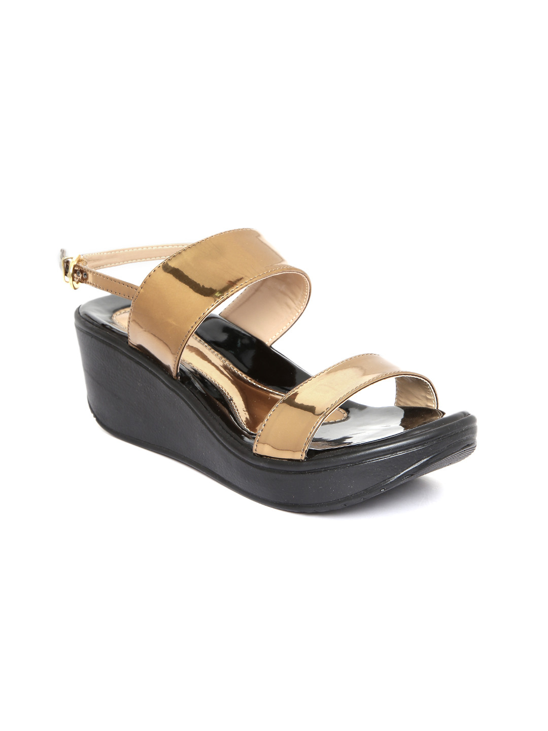 Buy Catwalk Women Gold Toned Wedges Heels for Women 1084643 Myntra