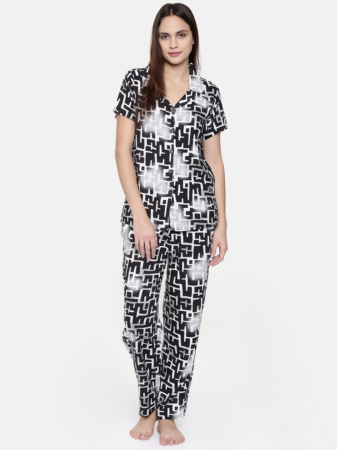 night suit for women black