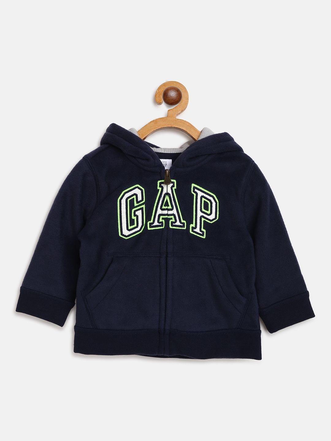 Buy GAP Boys Navy Blue Applique Hooded Sweatshirt - Sweatshirts for ...
