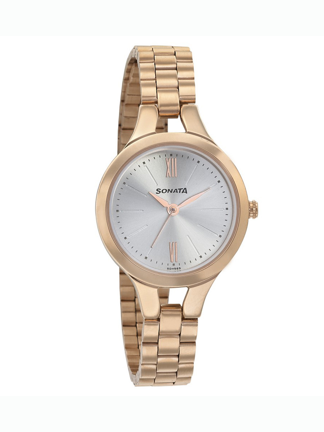 Buy Sonata Women Silver Toned & Gold Toned Analogue Watch Watches for