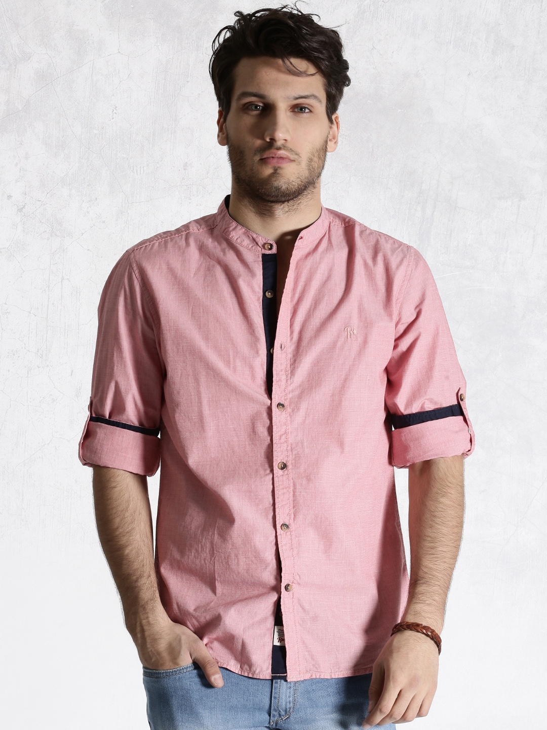 Buy Roadster Pink Casual Shirt - Shirts for Men 1085586 | Myntra