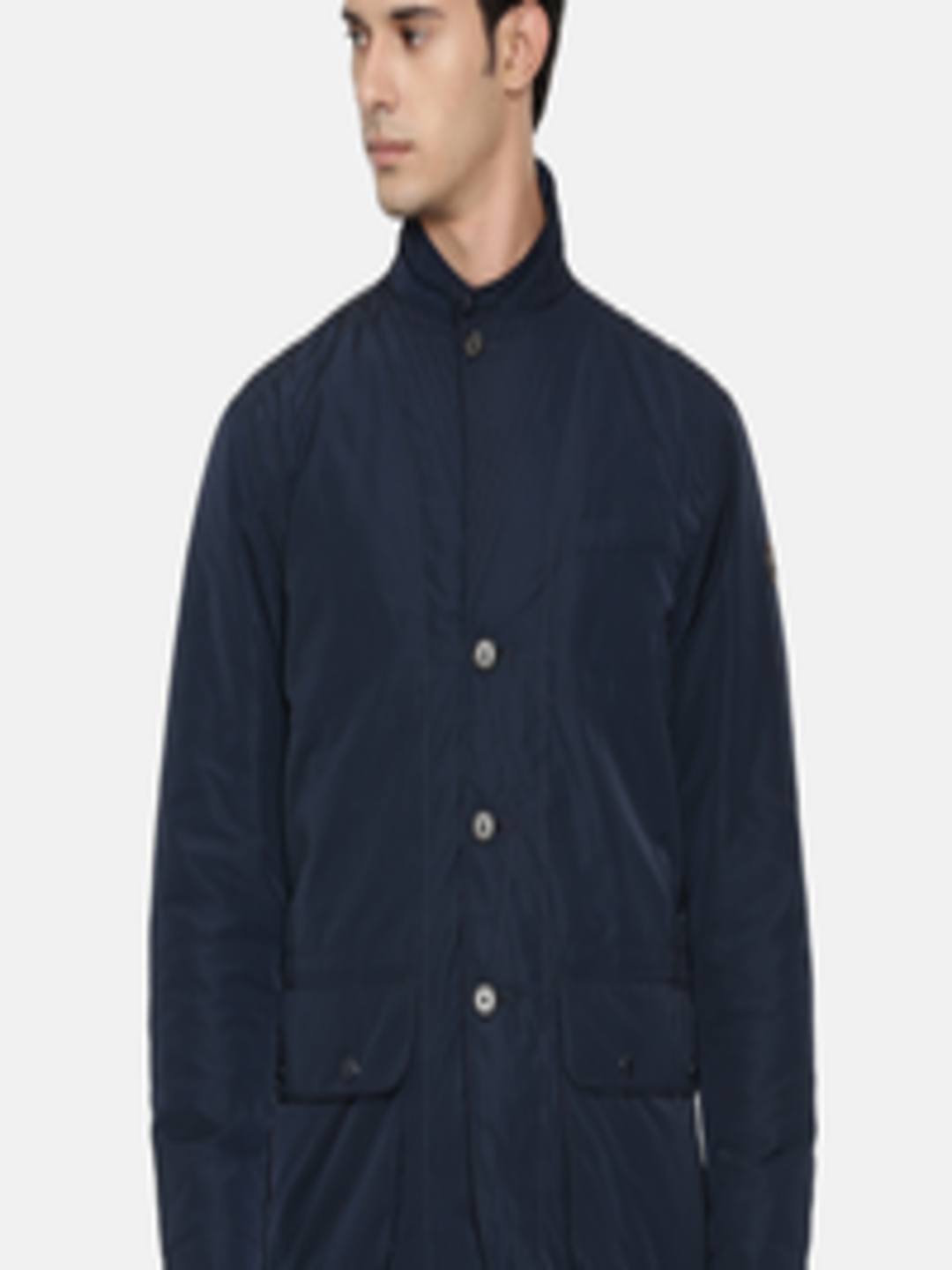 Buy Polo Ralph Lauren Men Navy Blue Solid Padded Jacket - Jackets for ...