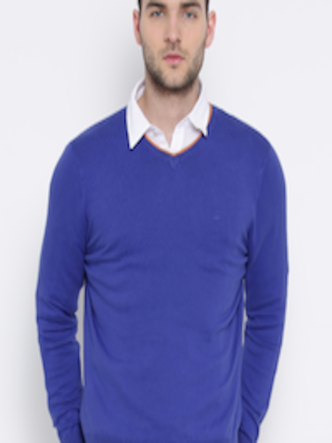 Buy United Colors Of Benetton Blue Sweater - Sweaters for Men 1087145 ...
