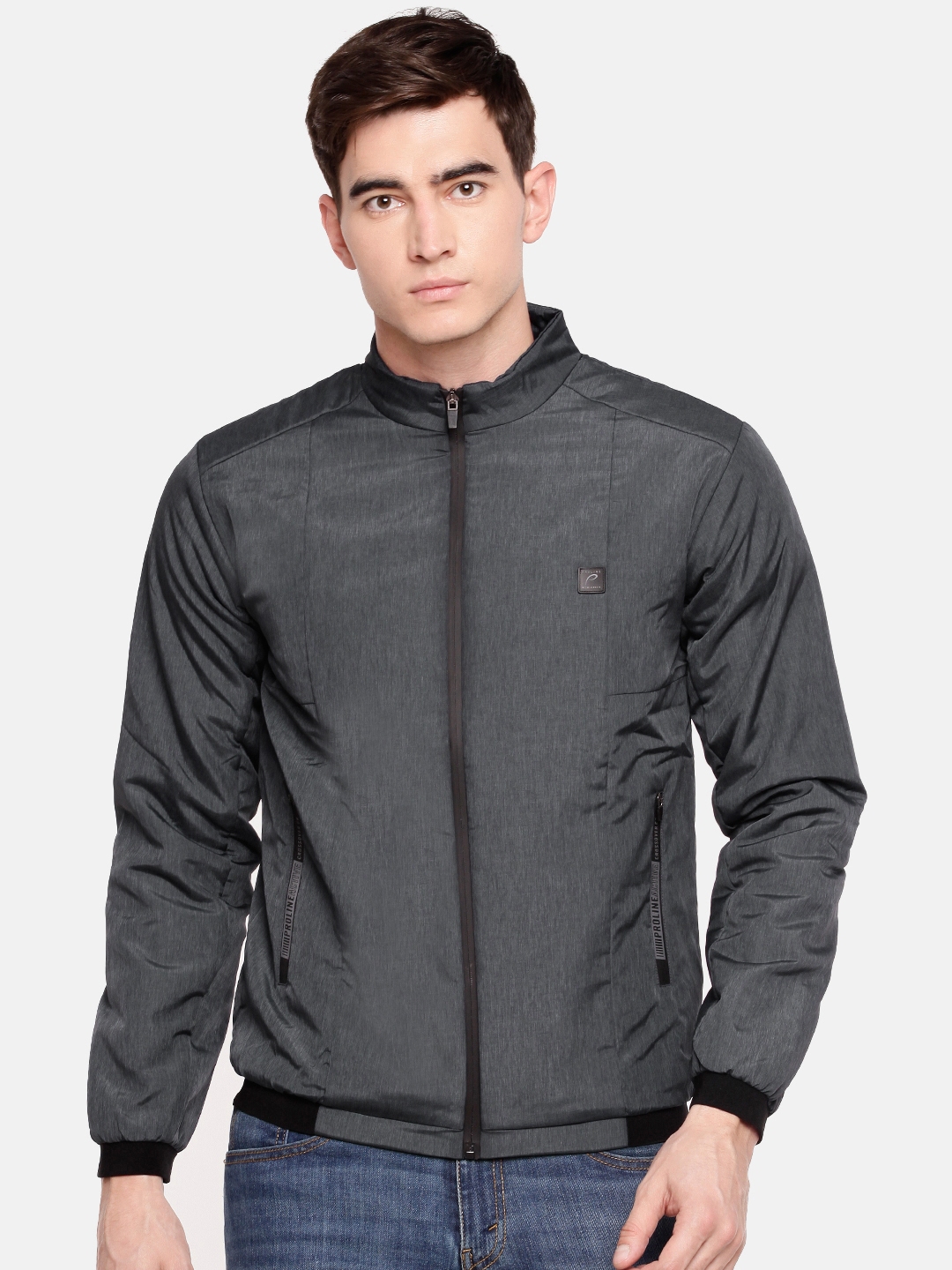 Buy Proline Active Men Navy Blue Solid Bomber Jacket Jackets for Men