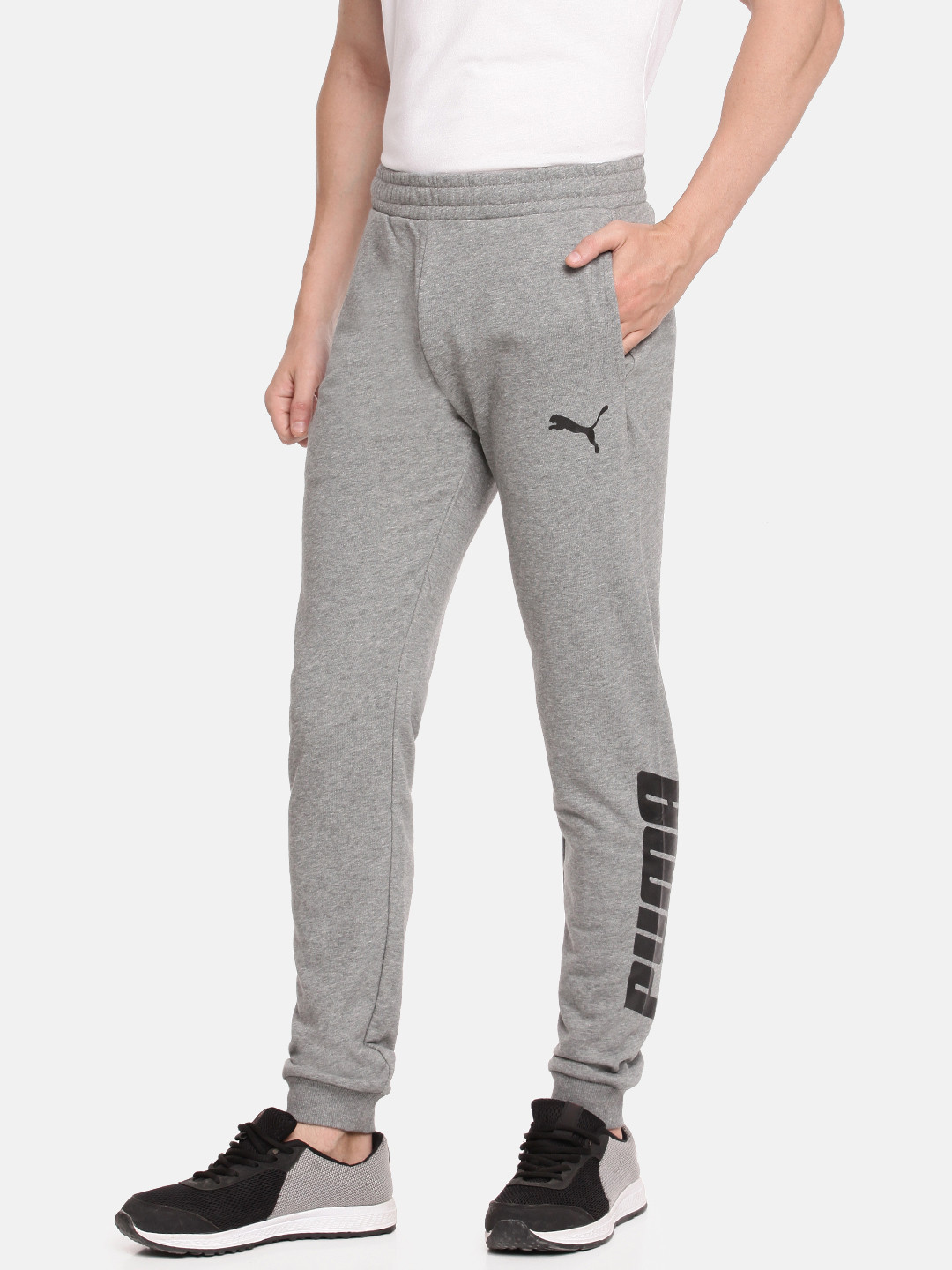 Buy Puma Men Grey Printed Slim Fit Speed Slant Joggers Track Pants