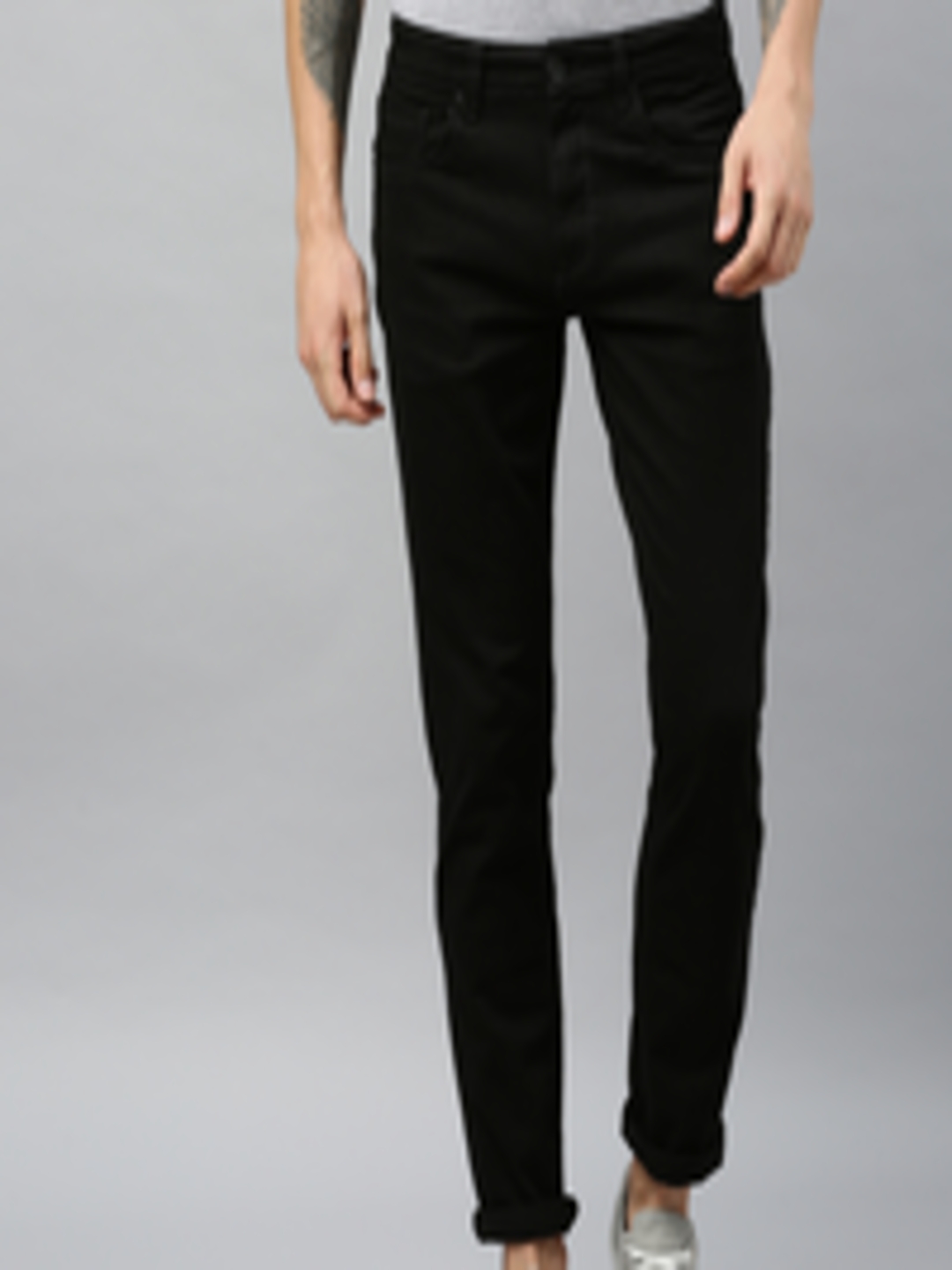 Buy SPYKAR Men Black Slim Fit Low Rise Clean Look Stretchable Jeans ...