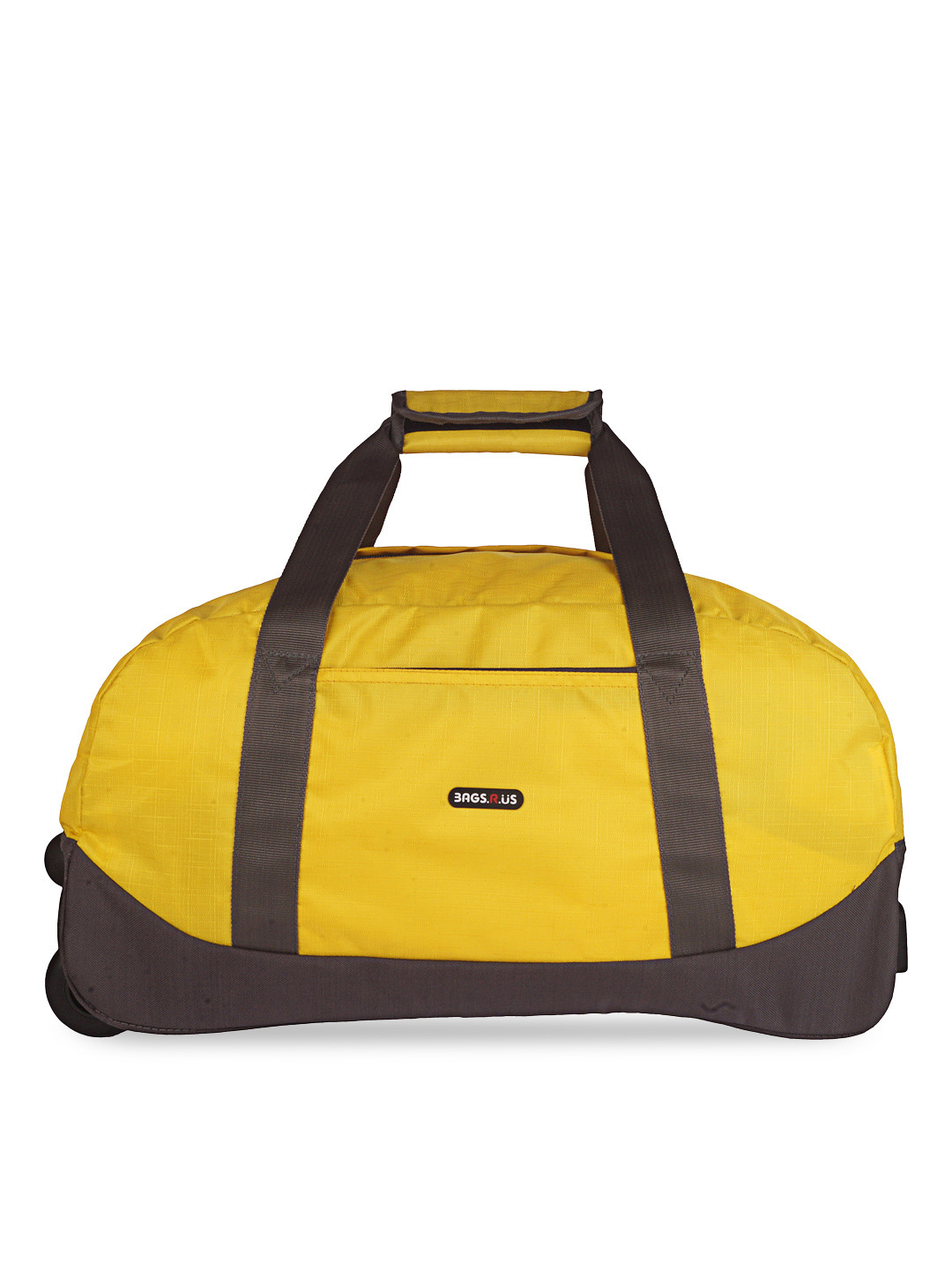 Buy Bags.R.us Unisex Yellow & Grey 34L Duffel Trolley Bag Trolley Bag